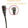 Oreillette en forme de G avec micro PTT compatible avec Kenwood NX-200 NX-210 NX-300 NX-3200 NX-3300 NX-410 NX-411 NX-5200 NX-53