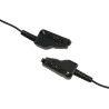Oreillette en forme de G avec micro PTT compatible avec Kenwood NX-200 NX-210 NX-300 NX-3200 NX-3300 NX-410 NX-411 NX-5200 NX-53