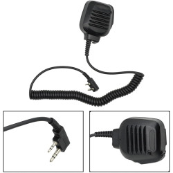 Microphone haut-parleur monté sur l'épaule pour Kenwood KMC-45D, construction ABS pour radios bidirectionnelles TK-270 TK-370 TK