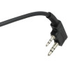 Microphone haut-parleur monté sur l'épaule pour Kenwood KMC-45D, construction ABS pour radios bidirectionnelles TK-270 TK-370 TK
