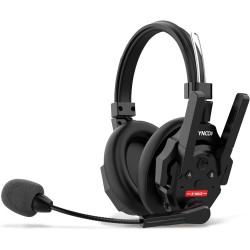 SYNCO XTALK XMax1 Wireless Intercom Casque System, 2.4G Full-Duplex Hands-Free Kommunikation 500m 24h Batterie Noise-Cancelling 