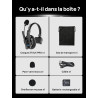 SYNCO Xtalk XPRO1 Casque Intercom Full Duplex Système, 2.4G Casque Communication sans Fil Intercom Système pour Equipe d'Annulat