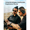 SYNCO Xtalk XPRO5 Casque Intercom Full Duplex Système, 2.4G Casque Communication sans Fil Intercom Système pour Equipe d'Annulat