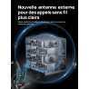 SYNCO Xtalk XPRO5 Casque Intercom Full Duplex Système, 2.4G Casque Communication sans Fil Intercom Système pour Equipe d'Annulat
