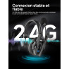 SYNCO Xtalk XPRO5 Casque Intercom Full Duplex Système, 2.4G Casque Communication sans Fil Intercom Système pour Equipe d'Annulat