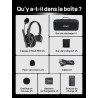 SYNCO Xtalk XPRO5 Casque Intercom Full Duplex Système, 2.4G Casque Communication sans Fil Intercom Système pour Equipe d'Annulat