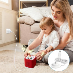 9V Chargeur USB pour Toniebox, 1.8M Câble d'alimentation pour Tonies Box Lecteur Audio, Station de Charge USB pour Toniebox Haut