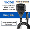 radtel Microphone Haut-Parleur étanche et Robuste pour radios RT-950 et RT-950 Pro, Microphone Talkie-walkie à réduction de Brui