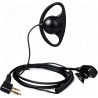 HYS Oreillette en Forme de D avec Bouton Micro PTT Compatible avec Retevis Kenwood Baofeng UV-5R UV-82 BF-888S Wouxun Talkie-wal