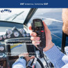 Glomex – antenne vhf marina 6 db 1,4 m noir edition, modèle sgv140bk (ibiza) – haute performance, design noir, pour yachts et ba