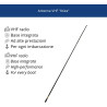 Glomex – antenne vhf marina 6 db 1,4 m noir edition, modèle sgv140bk (ibiza) – haute performance, design noir, pour yachts et ba