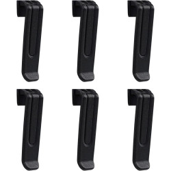 Retevis RT68 Lot de 6 clips de ceinture pour talkie-walkie compatible uniquement avec radio bidirectionnelle RT68