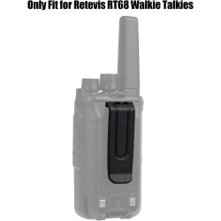 Retevis RT68 Lot de 6 clips de ceinture pour talkie-walkie compatible uniquement avec radio bidirectionnelle RT68