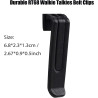 Retevis RT68 Lot de 6 clips de ceinture pour talkie-walkie compatible uniquement avec radio bidirectionnelle RT68