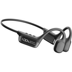 Luvant bone conduction headphones – open ear bluetooth wireless headphones, ipx8 waterproof, lightweight sports headphones with 