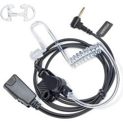 1 Broche 2,5 mm Casque avec Mic PTT, Compatible avec Motorola TLKR T60 T61 T62 T81 T80 T82 Extreme Hunter HYT TC-320 pour Le Per