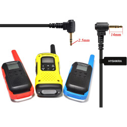 1 Broche 2,5 mm Casque avec Mic PTT, Compatible avec Motorola TLKR T60 T61 T62 T81 T80 T82 Extreme Hunter HYT TC-320 pour Le Per