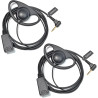 1 Broche 2,5 mm Casque avec Mic PTT, Compatible avec Motorola TLKR T60 T61 T62 T81 T80 T82 Extreme Hunter HYT TC-320 pour Le Per