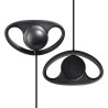 1 Broche 2,5 mm Casque avec Mic PTT, Compatible avec Motorola TLKR T60 T61 T62 T81 T80 T82 Extreme Hunter HYT TC-320 pour Le Per