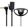 1 Broche 2,5 mm Casque avec Mic PTT, Compatible avec Motorola TLKR T60 T61 T62 T81 T80 T82 Extreme Hunter HYT TC-320 pour Le Per