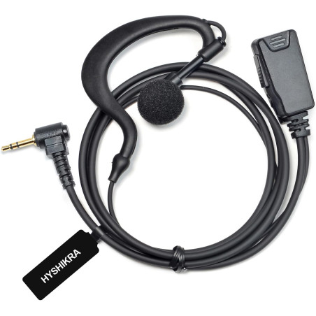 1 Broche 2,5 mm Casque avec Mic PTT, Compatible avec Motorola TLKR T60 T61 T62 T81 T80 T82 Extreme Hunter HYT TC-320 pour Le Per