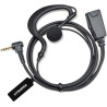 1 Broche 2,5 mm Casque avec Mic PTT, Compatible avec Motorola TLKR T60 T61 T62 T81 T80 T82 Extreme Hunter HYT TC-320 pour Le Per