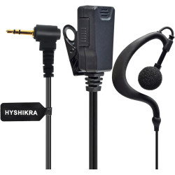 1 Broche 2,5 mm Casque avec Mic PTT, Compatible avec Motorola TLKR T60 T61 T62 T81 T80 T82 Extreme Hunter HYT TC-320 pour Le Per