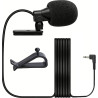 Micro Voiture 3,5 mm Micro Autoradio Voiture, Microphone Externe pour Autoradio, avec Autocollant et Clip pour Recording Intervi