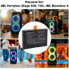 Batterie 600 pour JBL Partybox Stage 520 720, JBL Boombox 4 avec fonction de charge USB-C et fonction banque d'alimentation pour