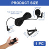 Microphone externe pour autoradio 3,5 mm compatible avec sony kenwood alpine jvc et pioneer, câble de 3 m, fiche coudée 3,5 mm, 