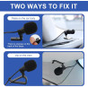 Microphone externe pour autoradio 3,5 mm compatible avec sony kenwood alpine jvc et pioneer, câble de 3 m, fiche coudée 3,5 mm, 