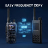 AT2 Talkie-Walkie UHF avec Messagerie Hors-Ligne (Texte & Image), Programmation App sans Fil, Double PTT, 30 Canaux, Batterie 22