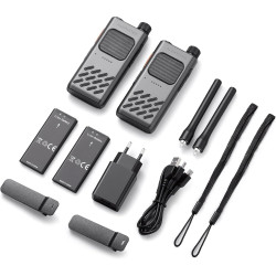 AT2 Talkie-Walkie UHF avec Messagerie Hors-Ligne (Texte & Image), Programmation App sans Fil, Double PTT, 30 Canaux, Batterie 22