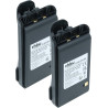 vhbw 2X Batterie Remplacement pour Icom BP-265LI, BP-265 pour Radio Talkie-walkie (2500mAh, 7,4V, Li-ION) - avec Clip de Ceintur
