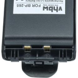 vhbw 2X Batterie Remplacement pour Icom BP-265LI, BP-265 pour Radio Talkie-walkie (2500mAh, 7,4V, Li-ION) - avec Clip de Ceintur
