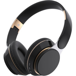 Generico Casque sans fil, casque télescopique pliable – casque supra-aural haute puissance – pour téléphone portable, jeu, salle