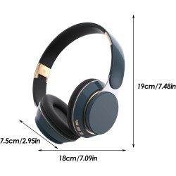Generico Casque Supra-aural - Casque pliable et respirant, casque portable pour le travail | Pour la famille et les amis et coll