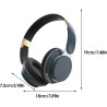 Generico Casque Supra-aural - Casque pliable et respirant, casque portable pour le travail | Pour la famille et les amis et coll