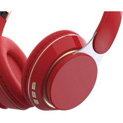 Generico Casque Sans Fil - Pliable et Respirant | Casque Supraural Sans Fil | Pour Téléphone Portable Jeu Gym Bureaux Maison Ami