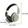 Casque Sans Fil - Casque Avec Son Stéréo Et Confort Respirant,Casque Supraural Sans Fil | Pour La Famille Et Les Amis Et Les Col