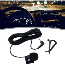 Microphone externe pour récepteur radio stéréo de voiture Pioneer - Prise jack 2,5 mm - Pour microphone omnidirectionnel - Avec 