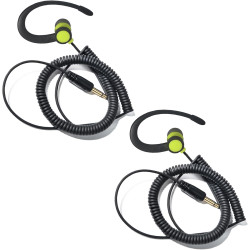 1 Pin 3.5mm Jack Headset 180° Joint Reception Only Walkie Talkie Earpiece Compatible avec Motorola Sepura Rexon Wouxun Kenwood B