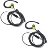 1 Pin 3.5mm Jack Headset 180° Joint Reception Only Walkie Talkie Earpiece Compatible avec Motorola Sepura Rexon Wouxun Kenwood B