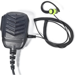 1 Pin 3.5mm Jack Headset 180° Joint Reception Only Walkie Talkie Earpiece Compatible avec Motorola Sepura Rexon Wouxun Kenwood B