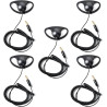 1 Pin 3.5mm Jack Headset 180° Joint Reception Only Walkie Talkie Earpiece Compatible avec Motorola Sepura Rexon Wouxun Kenwood B