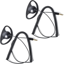 1 Pin 3.5mm Jack Headset 180° Joint Reception Only Walkie Talkie Earpiece Compatible avec Motorola Sepura Rexon Wouxun Kenwood B