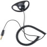 1 Pin 3.5mm Jack Headset 180° Joint Reception Only Walkie Talkie Earpiece Compatible avec Motorola Sepura Rexon Wouxun Kenwood B