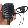 1 Pin 3.5mm Jack Headset 180° Joint Reception Only Walkie Talkie Earpiece Compatible avec Motorola Sepura Rexon Wouxun Kenwood B