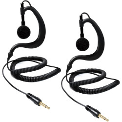 1 Pin 3.5mm Jack Headset 180° Joint Reception Only Walkie Talkie Earpiece Compatible avec Motorola Sepura Rexon Wouxun Kenwood B