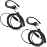 1 Pin 3.5mm Jack Headset 180° Joint Reception Only Walkie Talkie Earpiece Compatible avec Motorola Sepura Rexon Wouxun Kenwood B